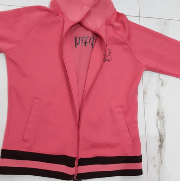 Varsity Style "Preppy Girl" logo zip sweater•S/M - Picture 4 of 9